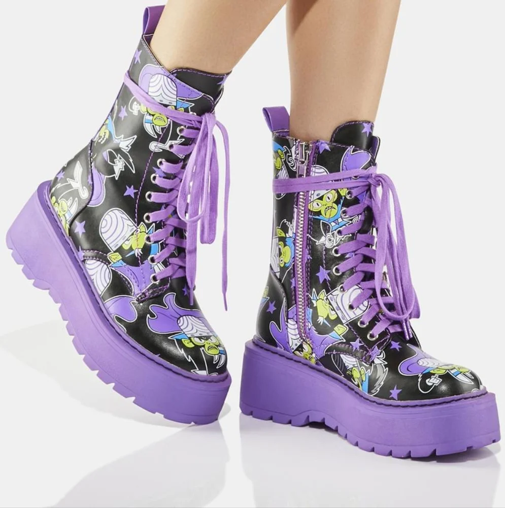 Vintage Power Puff Girls Mojo Jo Jo Combat Boots - Picture 14 of 16